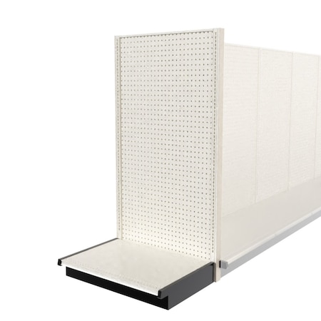 Lozier Shelving End Cap Display, Platinum 36W 72H 25D P375U-EC